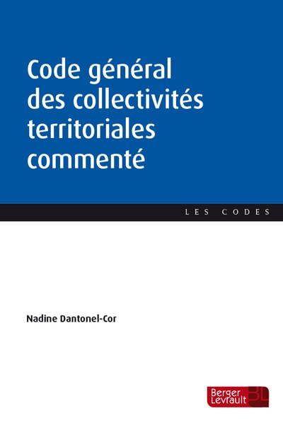 Front cover_Code général des collectivités territoriales commenté