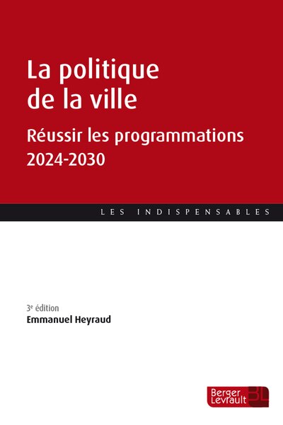 Front cover_La politique de la ville