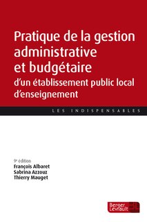 Front cover_Pratique de la gestion administrative et budgétaire d'un établissement public local d'enseignement