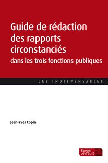 Couverture_Guide de rédaction des rapports circonstanciés dans les trois fonctions publiques