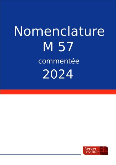 Couverture_Nomenclature M57 commentée : 2024