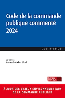 Couverture_Code de la commande publique commenté 2024