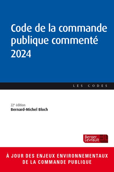 Couverture_Code de la commande publique commenté 2024