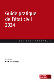 Couverture_Guide pratique de l'état civil 2024