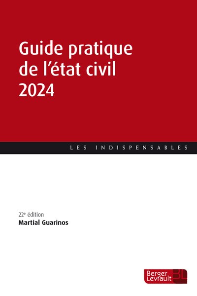 Couverture_Guide pratique de l'état civil 2024
