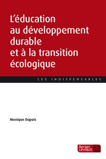 Couverture_L' &eacute;ducation au d&eacute;veloppement durable et &agrave; la transition &eacute;cologique