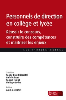 Couverture_Personnels de direction en collège et lycée