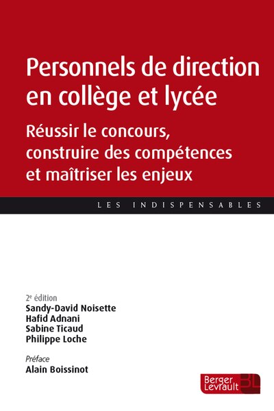 Couverture_Personnels de direction en collège et lycée
