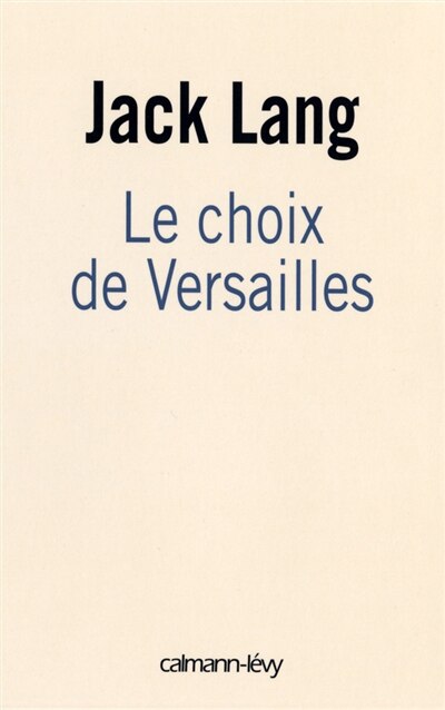 Couverture_Le choix de Versailles