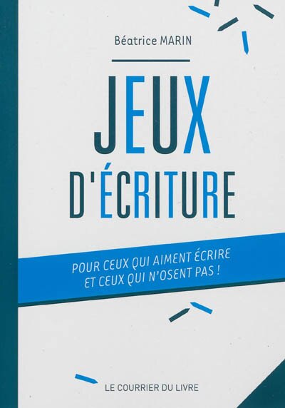 Front cover_Jeux d'écriture