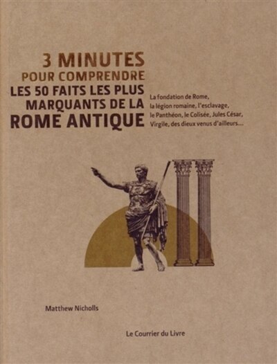 Couverture_3 minutes pour comprendre les 50 faits les plus marquants de la Rome Antique