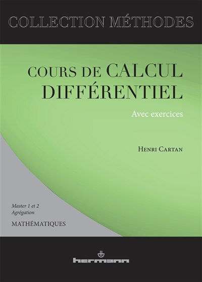 Couverture_Cours de calcul différentiel avec exercices