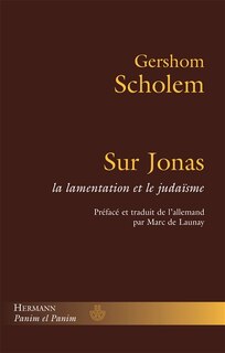 Front cover_Sur Jonas, la lamentation et le judaïsme