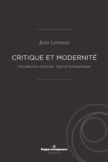Front cover_Critique et modernité