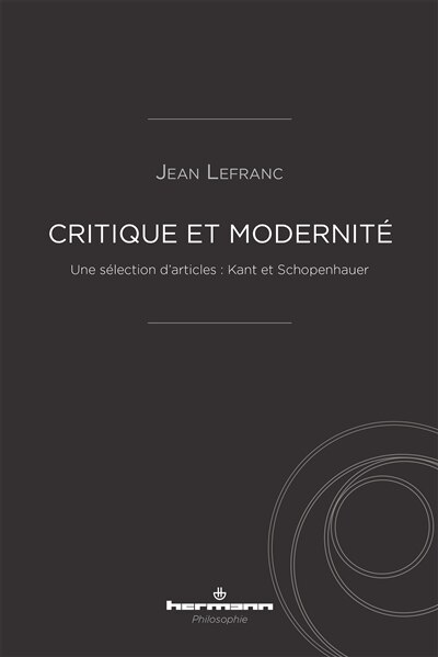 Front cover_Critique et modernité