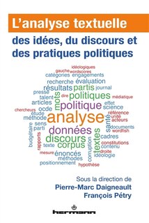 Couverture_L' analyse textuelle des idées, du discours et des pratiques politiques