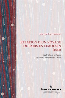 Couverture_Relation d'un voyage de Paris en Limousin (1663)