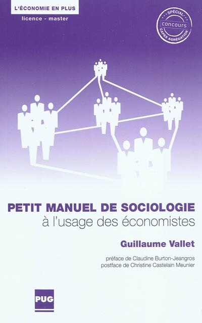 Couverture_Petit manuel de sociologie &agrave; l'usage des &eacute;conomistes
