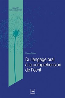 Couverture_Du langage oral &agrave; la compr&eacute;hension de l'&eacute;crit