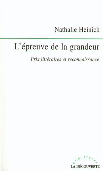 Front cover_L' épreuve de la grandeur