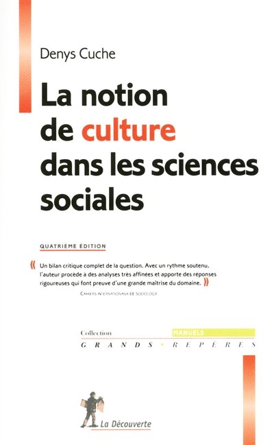 Front cover_NOTION DE CULTURE..SCIENCES SOC.4E ED.