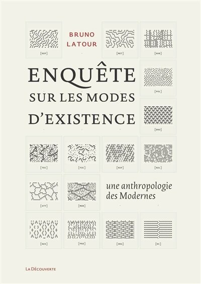 Front cover_Enquête sur les modes d'existence : une anthropologie des modernes