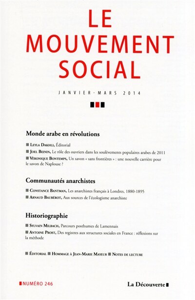 Front cover_Mouvement social (Le), n°246