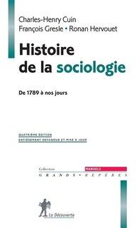 Front cover_Histoire de la sociologie : de 1789 à nos jours