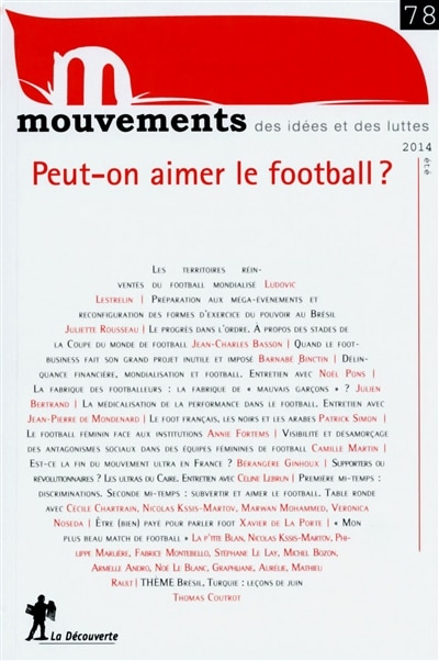 Front cover_Mouvements, n°78. Peut-on aimer le football ?