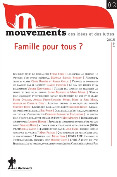 Couverture_Mouvements, n&deg;82. Famille pour tous ?
