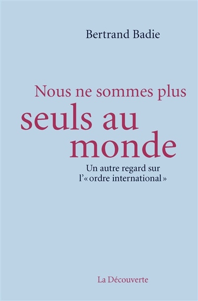 Front cover_Nous ne sommes plus seuls au monde