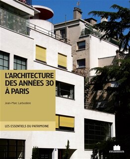 Front cover_L' architecture des années 30 à Paris
