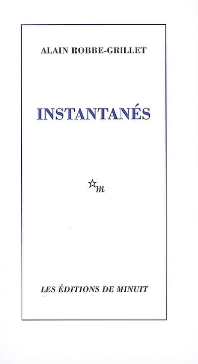 Front cover_Instantanés