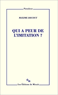 Front cover_Qui a peur de l'imitation ?