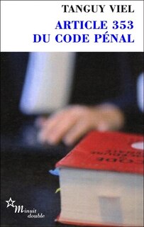 Front cover_ARTICLE 353 DU CODE PÉNAL