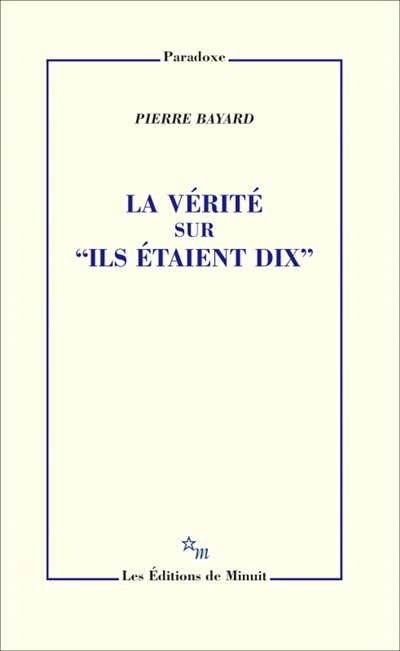 Front cover_La vérité sur Ils étaient dix
