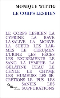 Front cover_Le corps lesbien ; Quelques remarques sur Le corps lesbien