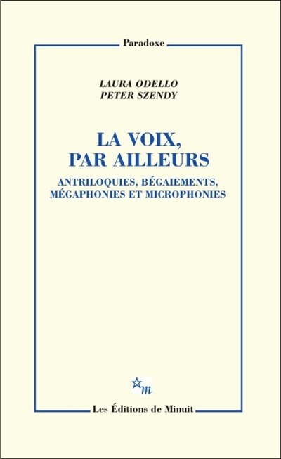 Front cover_La voix, par ailleurs