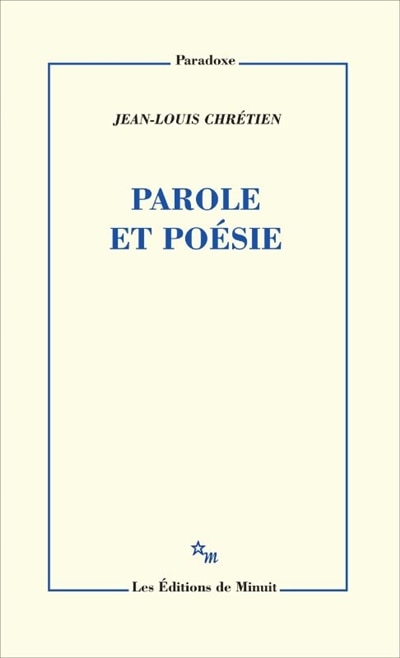 Front cover_Parole et poésie