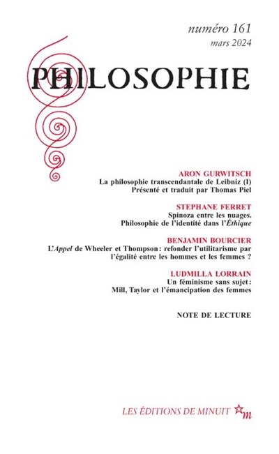Front cover_Philosophie, n°161