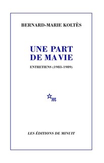 Front cover_Une part de ma vie