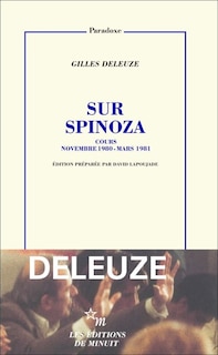 Front cover_Sur Spinoza : cours novembre 1980-mars 1981