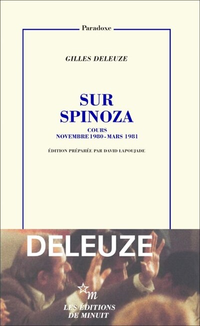 Front cover_Sur Spinoza : cours novembre 1980-mars 1981