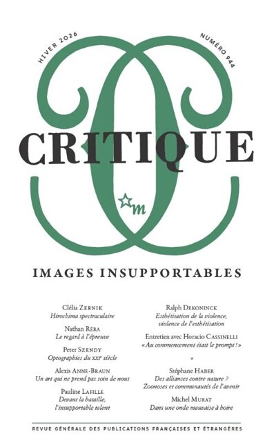 Front cover_Critique, n&deg;944