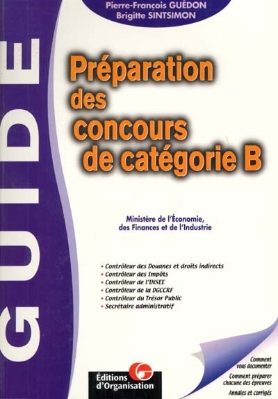 Front cover_Préparation des concours de catégorie B