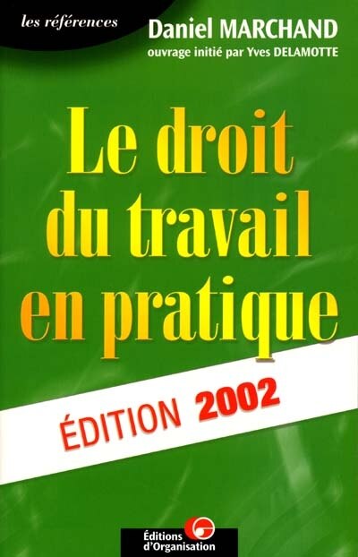 Front cover_Le droit du travail en pratique