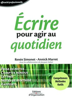 Front cover_Ecrire pour agir au quotidien