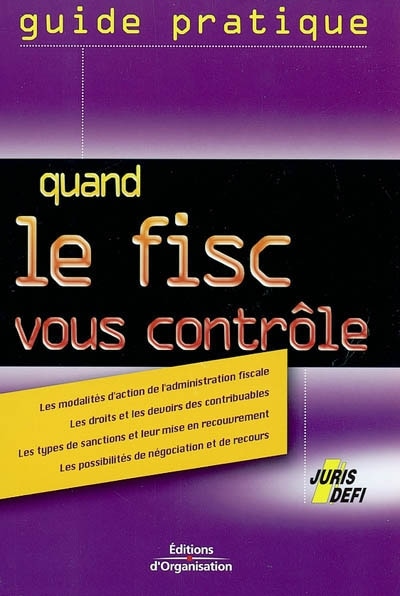Front cover_Quand le fisc vous contrôle