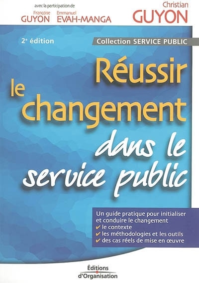 Couverture_Réussir le changement dans le service public
