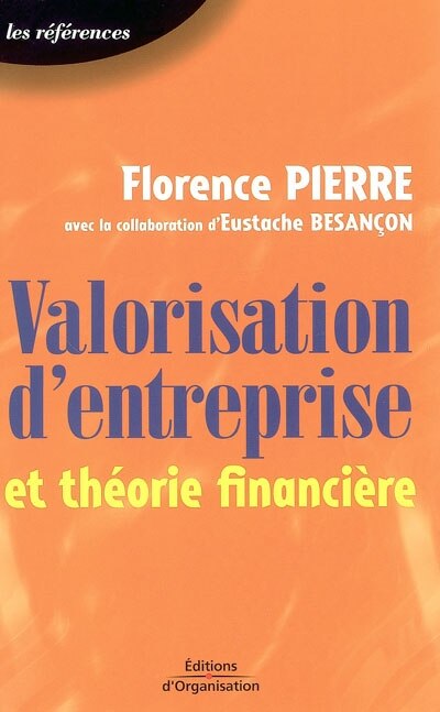 Front cover_Valorisation d'entreprise et théorie financière